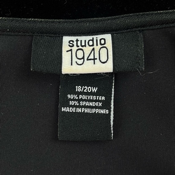 STUDIO 1940 Vintage Velvet Open Front Ruffle Cardigan Goth Stevie Nicks Lolita - Picture 11 of 13